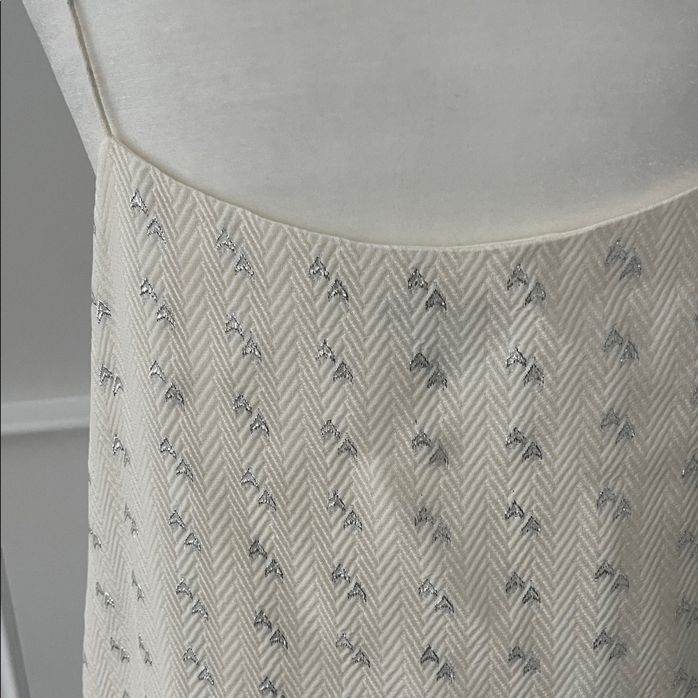 Club Monaco Silk Mellatic Accent Peplum Camisole - Picture 6 of 8